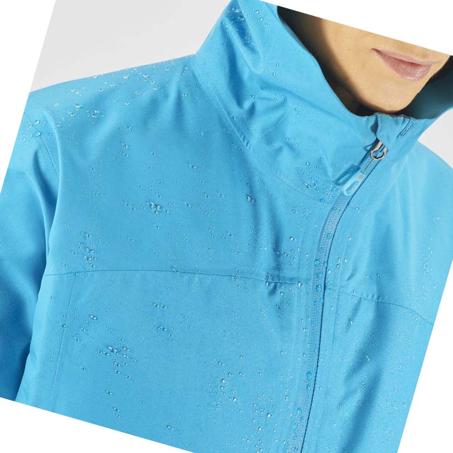 Chaquetas Salomon OUTLINE GORE-TEX WATERPROOF 2.5L Mujer Azules | MX 2489KOR